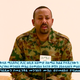 Abiy Ahmed announces the failed coup in military fatigue.